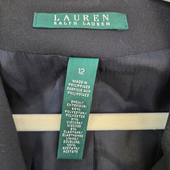 Lauren Ralph Lauren Viscose Blend Three Button Blazer Jacket Size 12 - Picture 3 of 6